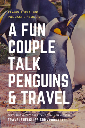 A Fun Couple Talk Penguins and Travel