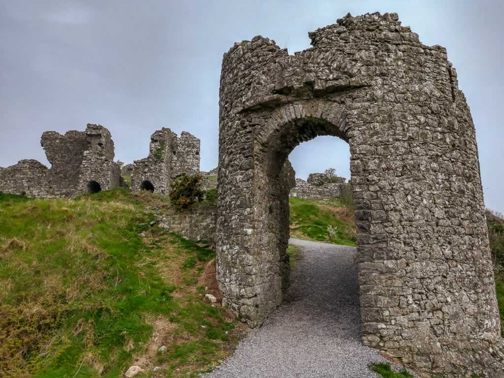 What remains of Dunamase Castle is fun to explore